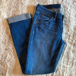 Hudson Jeans Dark Blue Cropped Denim